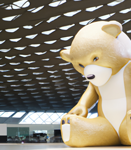 The Enormous Teddy Bear at Doha Hamad Airport