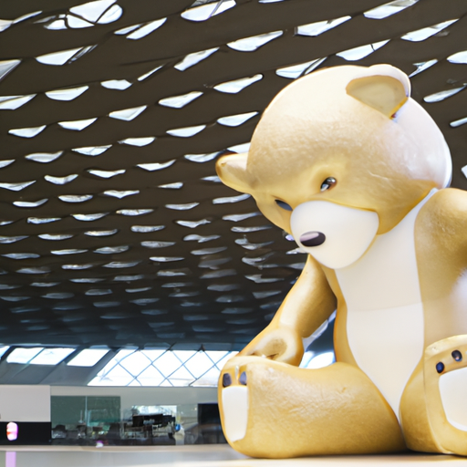 The Enormous Teddy Bear at Doha Hamad Airport